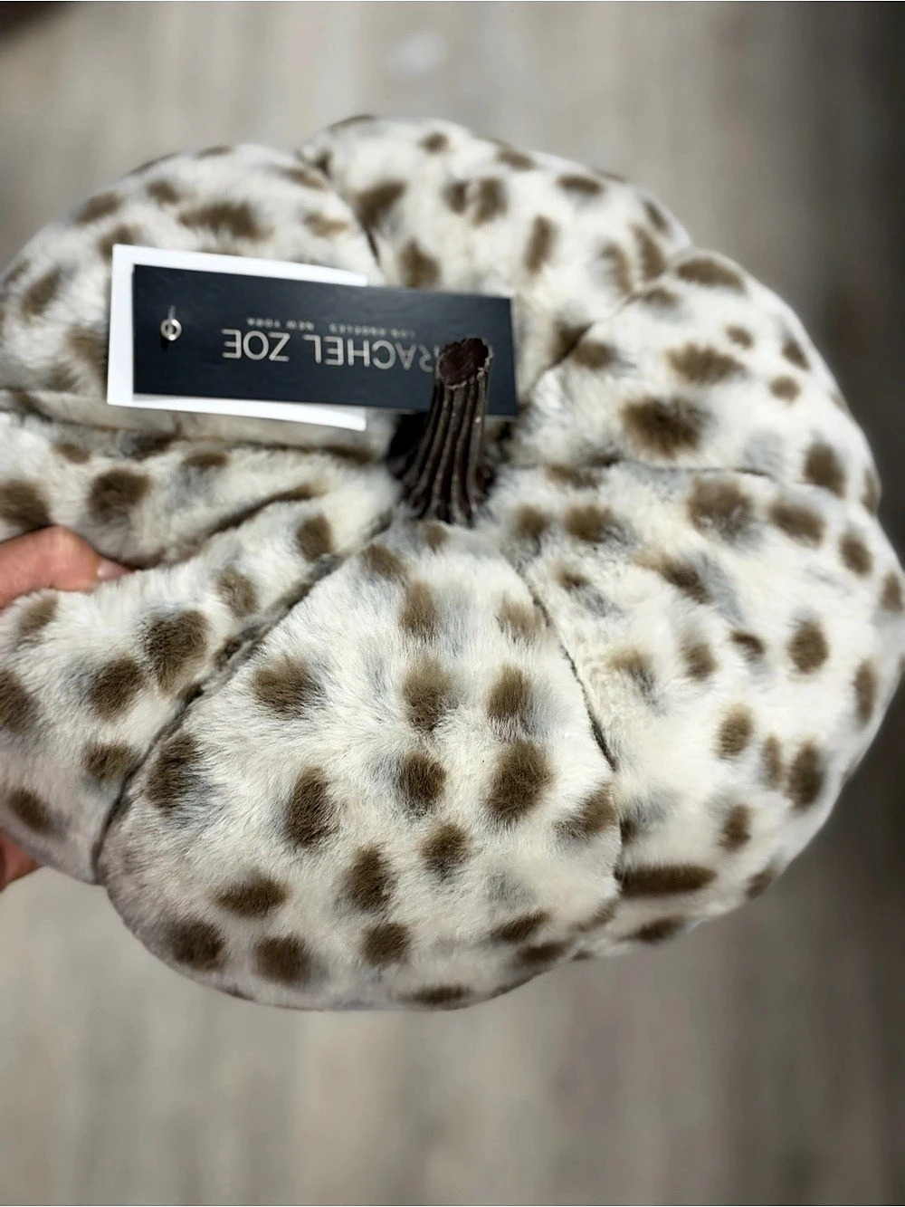 RASCHEL ZOE Animal Print Plush Decor NWT